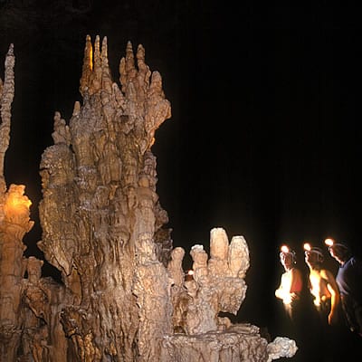 venture inland caving stalactites